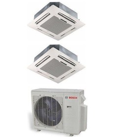 Resim Bosch Multi 28000 Btu 1 Dış + 2 İç Ünite (18000 + 18000 Btu) Kaset Tipi I Nverter Klima 