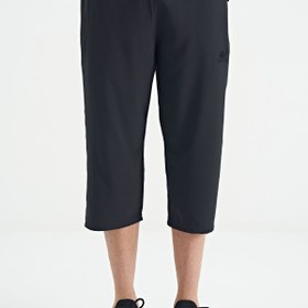 Resim TOMMYLIFE Antrasit Bağcıklı Standart Kalıp Fermuar Cepli Aktif Spor Erkek Kapri - 83096 