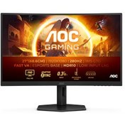 Resim AOC C27G4ZXU 27" 280Hz 1 ms Adaptive Sync Curved Gaming Monitör 