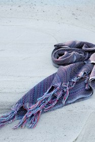 Resim Meander Dokulu Pamuk Peştemal Lacivert - Lacivert / 95x180 