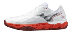Resim Mizuno Wave Enforce Court CC Erkek Tenis Ayakkabısı Beyaz / Kırmızı 