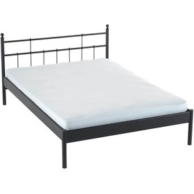 Resim Unimet Lalas-s Çift Kişilik Ferforje Metal Karyola-siyah (AHŞAP LATALI) 