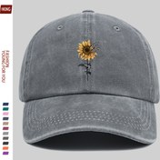 Resim Kadınlar için şık güneşe çiçeği desenli beyzbol şapkası - Rahat, nefes alabilir, hafif, ayarlanabilir boyut, polyester, elde yıkanabilir veya kuru temizlenebilir, plaj, kamp, randevu, balıkçılık, açık hava etkinlikleri için mükemmel, anneler günü için ideal hediye, plaj aksesuarları | Güneşe çiçeği desenli | Hafif şapka 