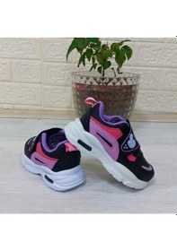 Resim M.p One 3127 Işıklı Fuspetli Bebe Spor Ayakkabı Siyah - Pembe 
