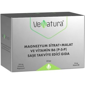 Resim Venatura Magnezyum Sitrat + Malat Ve Vitamin B6 P-5-p 30 Saşe 
