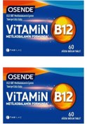 Resim Osende Vitamin B12 60 Tablet 2 Adet 