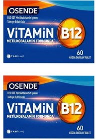 Resim Osende Vitamin B12 60 Tablet 2 Adet 