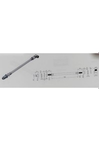 Resim Yapıtaşı Yt122 Uzun Asma Klozet Esnek Taharet Çubuğu Dirsekli20cm Krom 