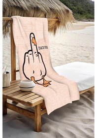 Resim Dijital Baskı Plaj Deniz Havlusu Ördek Desenli Peştamal Hvl0134 Renkli 