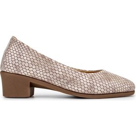 Resim Tamer Tanca Kadın Hakiki Deri Topuklu Ayakkabı 922 25143222 Bn Ayk Sk24-25 Vızon Fsly Rgn Vizon 