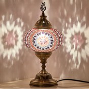 Resim Demmex Mozaik Masaüstü Komodin Otantik Dekor Lamba Gece Lambası 