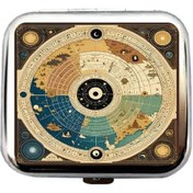 Resim Chuangyinshop Lxjh187 Vintage Metal Vintage Otomobil Küllüğü Kompakt Taşınabilir Otomatik Açılır Kapaklı Sigara Yuvası 