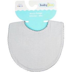 Resim Babyjem Bürümcük Soft Müslin Mama Önlüğü Gri 