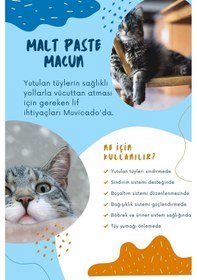 Resim Muvicado Kedi Maltı Kediler İçin Tüy Yumağı Önleyici Malt Paste 100 G 