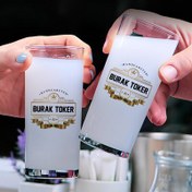 Resim Renkli Spesial Hediyelik İkili Rakı Bardağı Seti 