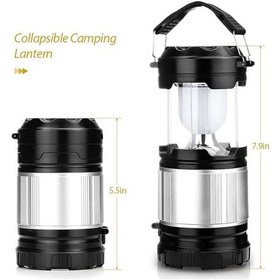 Resim Pilli Kamp Feneri Kamp Lambası 6 - 8 Saat Yanma Büyük Boy Siyah 