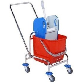 Resim Üçtem Plastik Tek Kovalı Temizlik Arabasi 