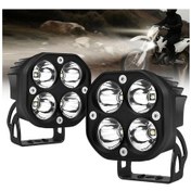 Resim Motion003 4 İnç Beyaz Led Motosiklet Işıkları 3000 Lümen Toz Geçirmez Kutu V2 2 Adet 