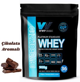Resim WWP Platinum Standard Whey Protein Hydrolyzed Tozu - 900g - Çikolata Aromalı. 