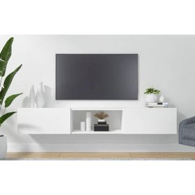 Resim joy mob Iconi Tv Ünitesi Tv Sehpası Alt Modül Beyaz 200 cm Mdf 