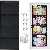 Resim Kapıya Asılan Oyuncak Saklama Çantası, Ayakkabılık, Düzenleyici, Depolama Alanından Tasarruf, Koleksiyon Çantası, Peluş Oyuncak Tutucu 