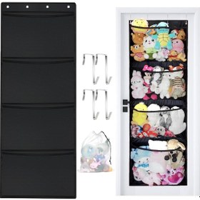 Resim Kapıya Asılan Oyuncak Saklama Çantası, Ayakkabılık, Düzenleyici, Depolama Alanından Tasarruf, Koleksiyon Çantası, Peluş Oyuncak Tutucu 