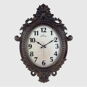 Resim Galaxy Duvar Saati Kahverengi Çerçeve Çap:73cm X 54cm Vintage Taçlı Eksitme Dekoratif Amerikan Bristol Kadr 
