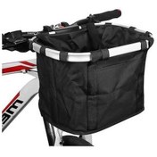 Resim Ganzhoushop Yurt Siyah Sepet Ön Montaj Katlanabilir Evcil Dışından Çantası Çanta Bisiklet Binicilik Basit Açık A Qw A 