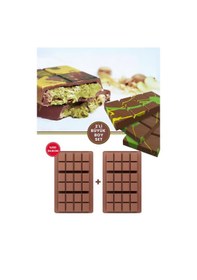 Resim Dubai Çikolatası Kalıbı Silikon Çikolata Kalıbı Büyük Boy 2 Adet 27x17 Cm Kahverengi 