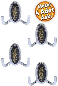 Resim Badem10 Palmira Duvar Vestiyer Askısı Metal Dolap Elbise Havlu Askılığı Krom Askı askılık (4 Adet) 
