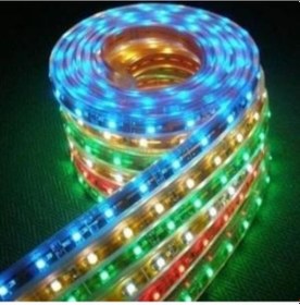 Resim 5050 Şerit Led 3 Çip Silikonsuz Yeşil 5 Metre Şerit Led 