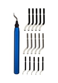 Resim Padalink 16 Parça Döner Aşındırma Bıçak Seti - Alüminyum Saplı, Ahşap/metal/pvc İçin Profesyonel Kenar Düzeltme Takımı 