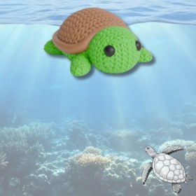 Resim mmb Örgü Desenli Kaplumbağa Anahtarlık – Sert Plastik, Çanta Süsü & Charm, Hayvan Figürlü Aksesuar 