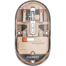 Resim Everest SM-BT29 Glassy Rose Gold Transparan 2in1 Bluetooth ve 2.4ghz Kablosuz Mouse 