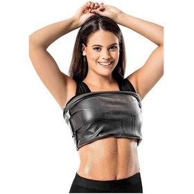 Resim Sh Mağazacılık Unisex Korse Takım Termal Sauna Spor Korse Tayt Ve Atlet Takımı Siyah 