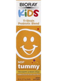 Resim Bioray Kids Ndf Tummy 11-strain Children's Probiotics Blend Raspberry 2 Fl Oz 60 Ml 