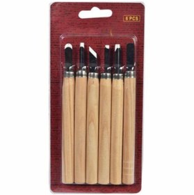 Resim Mashotrend 6 Lı Ahşap Oyma Seti - Ahşap Ağaç Oyma Hobi Seti 