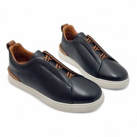 Resim MARCOMEN Erkek Hakiki Deri Comfort Lastik Bağcıklı Kolay Giyim Sneaker Ayakkabı 