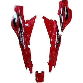 Resim Motogusto Spark Sağ Sol Sele Altı Stop Üstü Akü Kapağı Takım 4 Parça Kırmızı Or. 