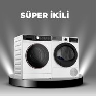 Resim Arçelik Çamaşır & Kurutma Makinesi Paketi 11 (9124 N - 920 KMW) 