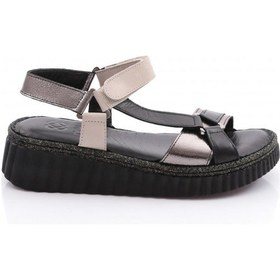 Resim Dgn 413-2215 Kadin Sandalet Siyah Garni 