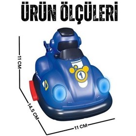 Resim Şarjlı Işıklı 1v1 Kumandalı Oyuncak Çarpışan Oto Arabalar Çok Renkli 