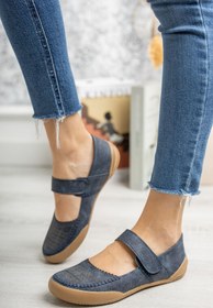 Resim epaavm Ortapedik Ped Cırtlı Lacivert Ayakkabı 