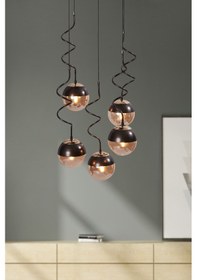 Resim Stella 5 Li Gold-eskitme Metal Gövde Bal Camlı Tasarım Lüx S... Eskitme 