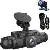 Resim Maiyame Kanallı Dash Kamera, Arabalar İçin Ön+arka+sol+sağ Dash Kamera, 360 Dönebilen Kamera, Sürüş Kaydedici 