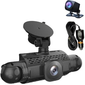 Resim Maiyame Kanallı Dash Kamera, Arabalar İçin Ön+arka+sol+sağ Dash Kamera, 360 Dönebilen Kamera, Sürüş Kaydedici 