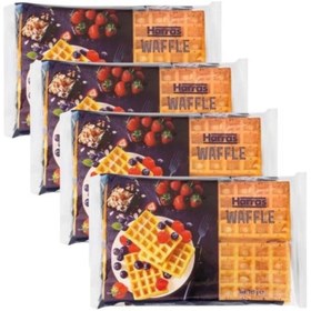Resim Harras Hazır Sade Waffle Hamuru Taze Pratik Atıştırmalık 4 Adet x 165 gr 