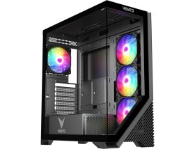 Resim Tuba Toptaş Vento VG4202FL Mid Tower, 850W 80+ Siyah, Temperli Cam, Rgb, Atx Gamıng Kasa 