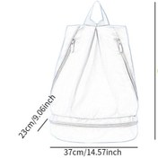 Resim Suntek Drawstring Sırt Çantası Çanta Suyu Kadın Mavi-l Mavi L 