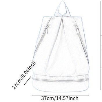 Suntek Drawstring Sırt Çantası Çanta Suyu Kadın Mavi-l Mavi L